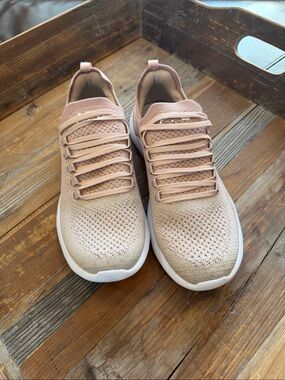 APL Women’s Knit Lace-Up Sneakers in Blush